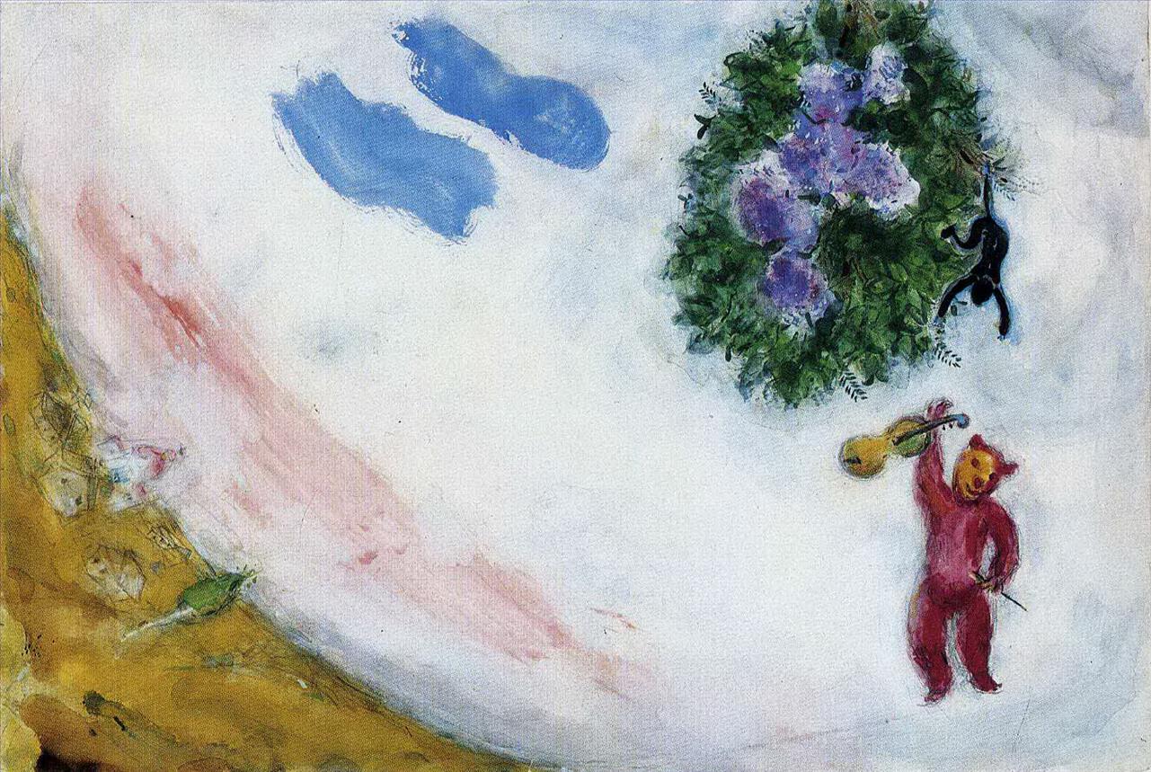 La escena de Carnaval II del Ballet Aleko contemporáneo de Marc Chagall Pintura al óleo